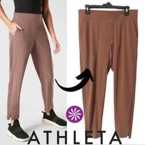 ATHLETA BROOKLYN women's midrise brown pants - size MEDIUM / 8